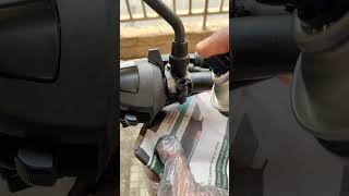 Spray paint for Bike  Colouring Bike with Spray paint  Bike polish at home shorts [upl. by Koziarz993]