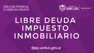 Libre Deuda Impuesto Inmobiliario 2022 [upl. by Onabru720]