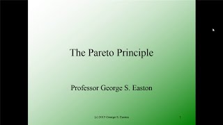 The Pareto Principle in Six Sigma [upl. by Layap]