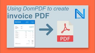 PHP  dompdf  Using DomPDF to create invoice PDF  dompdf SESSION Example [upl. by Acysej]