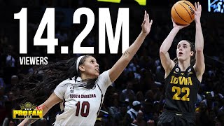 South Carolina vs Iowa generated 142M Viewers [upl. by Yrellav]