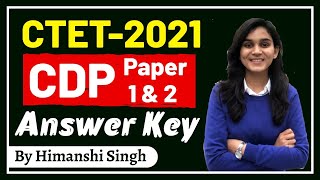 CTET2021  CDP Paper 12 Answer Key Analysis  Lets LEARN [upl. by Lotsyrk519]