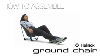 INSTRUCTION Helinox Ground Chair Instruction [upl. by Duj110]