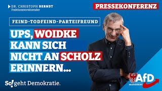 😂Woidke kann sich nicht an Scholz erinnern… [upl. by Hamitaf]