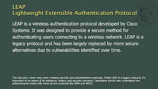 LEAP  Lightweight Extensible Authentication Protocol [upl. by Nedra]