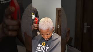 Icy Platinum blonde Hair Reveal  Gents Barbershop Ng [upl. by Aneehsak190]