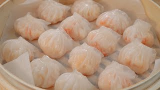 집이 딤섬 레스토랑 쫄깃하고 투명한데 탱글한 새우까지홍콩식 새우 하가우 Dumplings Recipes Dimsum [upl. by Wichern]