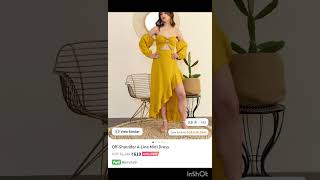 Affordable yellow dress from Myntra myntra yellow dress shorts [upl. by Buseck]