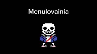 Undertale sans menu theme MENULOVAINIA [upl. by Eldnar]