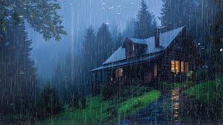 HEAVY RAIN on Roof for Deep Sleep amp Insomnia Relief  Night Thunderstorm for Insomnia Study Relax [upl. by Hillell86]