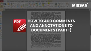 How to add comments and annotations to documents  PDF Exchange Editor  Missan [upl. by Gone]