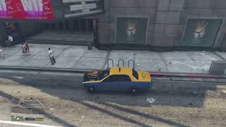 People are afraid and refusing to sit in my taxi in GTAV [upl. by Freda307]