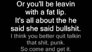 Limp Bizkit  Break Stuff lyrics [upl. by Etnud455]