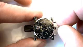 NEW MECHANICAL PESEUX 7046 MANUAL HAND WIND WATCH MOVEMENT WITH 17 JEWELS [upl. by Noloc265]