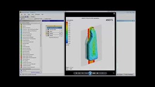 ANSYS Polyflow Blow Molding Simulation with a Shell Mesh  Part 2 [upl. by Munro]