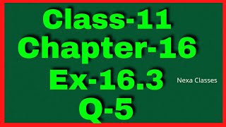 Ex163 Q5 Class 11  Probability  NCERT Math  Q5 Ex 163 Class 11 Math  Class 11 Ex 163 Q5 [upl. by Ike697]