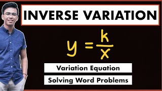 INVERSE VARIATION  Writing Equations of Variation  Finding the Constant of Variation [upl. by Con]