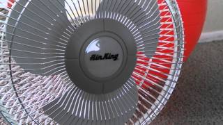 Air King 12 inch desk fan running [upl. by Einnek149]