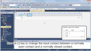 4 Creating a Ladder Program  MELSEC Tutorial [upl. by Hacim812]