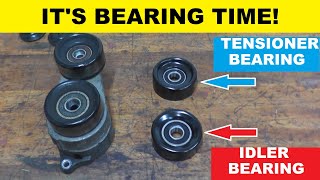 Tensioner Bearing and Idler Bearing Replacement with Basic Hand Tools [upl. by Feola]