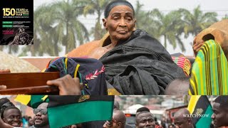 Beautiful scenes of Asantehemaa Nana Konadu Yiadom III grand entry to the 150Yrs of Sagrenti War 💚 [upl. by Judus759]