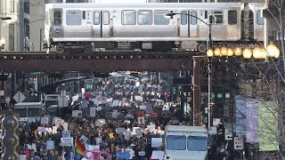 Womens March Massive Protests Across US World [upl. by Ericksen581]