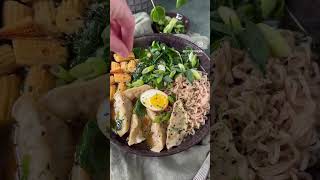 VEGETARISCHE DUMPLING RAMEN MAKEN 🍜⁠ RECEPT Bettyskitchennl [upl. by Sternlight]