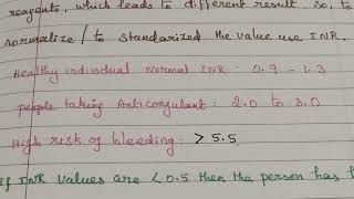 Prothrombin Time International Normalise RatioPT INR test [upl. by Nilat]