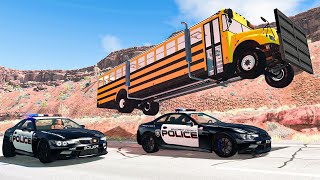 Police Car Chases 34  BeamNG DRIVE  SmashChan [upl. by Ayt848]