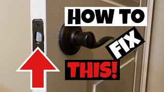 Save Money Now DIY How to fix a door latch with a jammed latch bolt not working correctly [upl. by Estey]