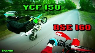 Pit Bikes Summer Riding YCF 150 amp BSE 160 [upl. by Ethban846]