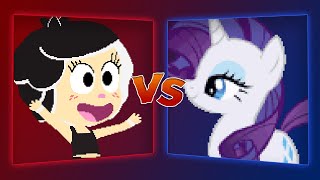 MUGEN Battle  Hanazuki vs Rarity [upl. by Francois]