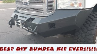 Build your own Move Bumper with winch I show how to build a low cost F350 winch bumper [upl. by Oyr]