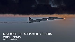 XPLANE 11  Colimata Concorde FXP  Approach LPMAMadeira Portugal [upl. by Alil]