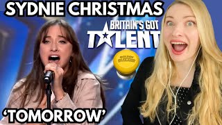 Vocal Coach Reacts SYDNIE CHRISTMAS Tomorrow Golden Buzzer BGT Audition  In Depth Analysis [upl. by Bowrah]