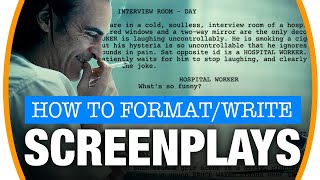 How to write and format screenplays like a pro Script writing tips and tricks [upl. by Fleece]