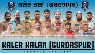 🔴Live Kaler Kalan Gurdaspur Kabaddi Cup  28 Jan 2024  Live Kabaddi Match [upl. by Jeanna665]