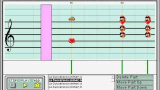 Hetalia O Vreneli minor key on Mario Paint Composer [upl. by Neb115]