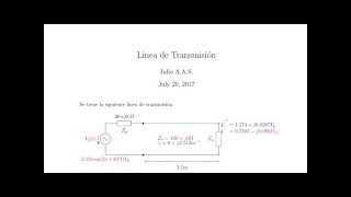 ¿Cómo dibujar circuitos en LaTeX Línea de Transmisión [upl. by Hodgson]