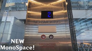 NEW Kone MonoSpace Traction Elevator at Brentwood Town Centre SkyTrain Station  Burnaby BC [upl. by Weig861]