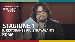 Ale 4 Ristoranti Stagione 1  Miglior ristorante stravagante di Roma  Puntata 5  Parte 2 [upl. by Eelirrem502]