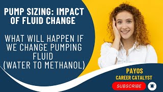 What Will Happen If we Change Pumping Fluid  Water To Methanol  Cavitation  NPSH  Pump Sizing [upl. by Elvina]