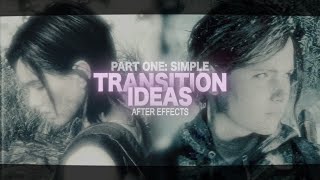 part one simple transition ideas  after effects [upl. by Einotna]