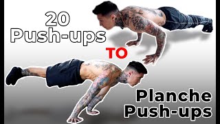 How To Full Planche Pushup  5 Steps [upl. by Bocyaj451]