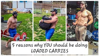 LOADED CARRIES My top 5 reasons EVERYONE should do them WORKCAPACITY strength corestability [upl. by Sivam]