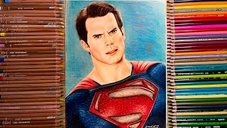 Drawing SUPERMAN Man Of Steel [upl. by Eitsirc685]