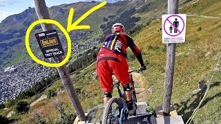 VERBIER BIKE PARK Top to bottom Red track quotWOUAIYquot 2149  1620m [upl. by Salamone]