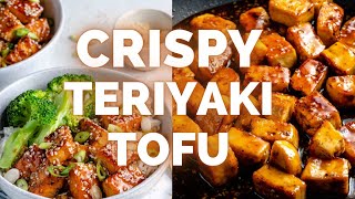 CRISPY TERIYAKI TOFU  HOW TO MAKE TOFU DELICIOUS  easy vegan recipes [upl. by Aseena]