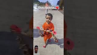 Chota kavariya❤️🙏  viral video  instagram  today  dak kawad yatra  chota kawadiya Mahadev [upl. by Natfa]