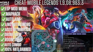 CHEAT AUTO RETRIBUTION  CHEAT MOBILE LEGENDS IOS 2024 ANTI BANNED [upl. by Aeriel]